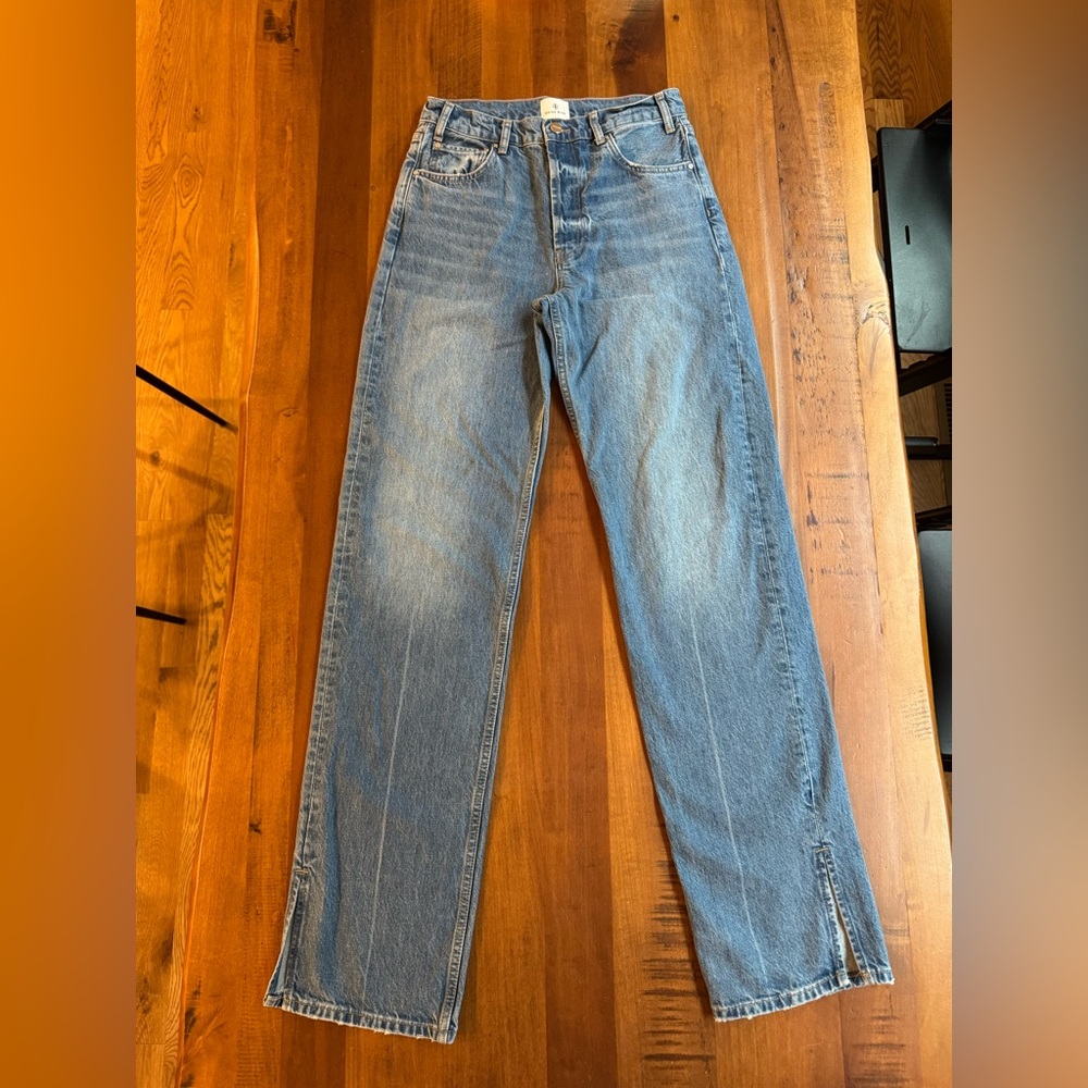 ANINE BING Blue Slit Flare Jeans – Size 27